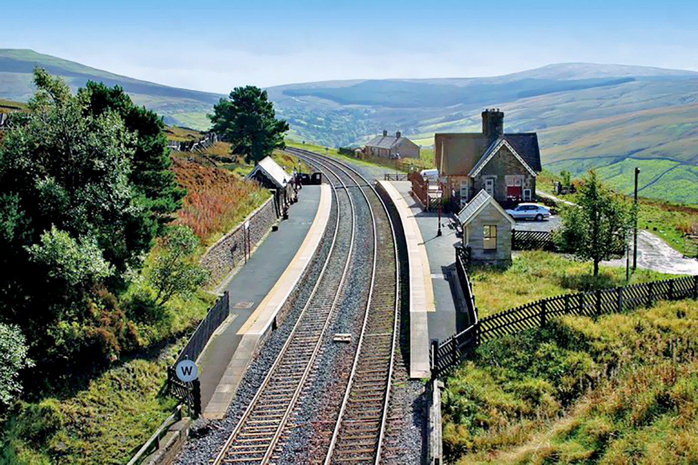 Dent station from above