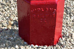 The re-painted Midland lamp standard